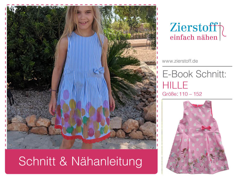 Kleid “HILLE”, Gr. 110 – 152 [Digital]