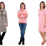 Schnittmuster auf Papier, Kleid mit Kapuze, Beleg oder Kragen “Anika”, Gr. 158 – 46