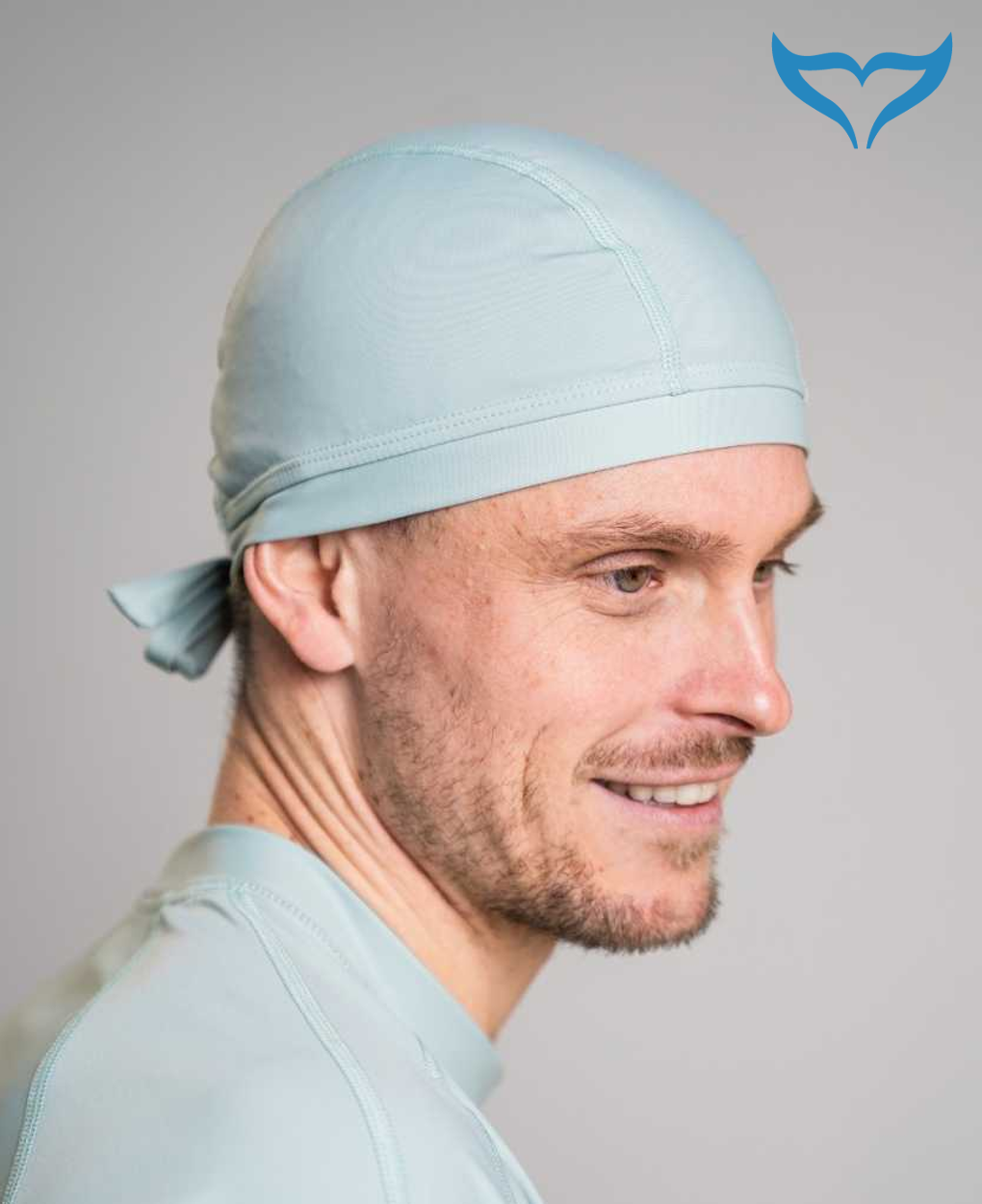 iQ UV 50+ Bandana Cap M L XL grey grau Kappe Kopftuch Bademütze Company Neu