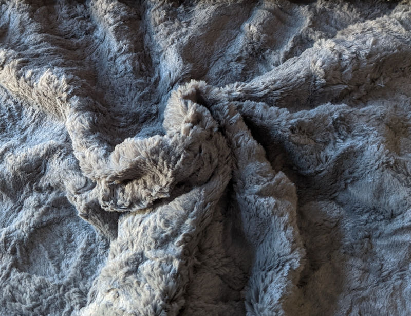 Fake Fur, Flauschstoff Grau