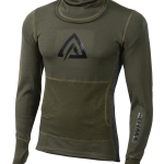 Aclima Warmwool Hood Sweater Man olive night marengo Merino Wool 200g XXL