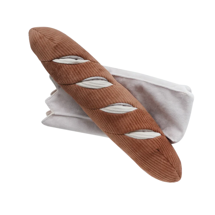 Lambwolf Schnüffelbaguette mit Knisterhülle, Quietscher, Versteckmöglichkeiten (42cm)