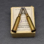 10 Patronen, DWM, Kal. 6,5x53R, TMFK, 10,3g/159gr Sammler Munition