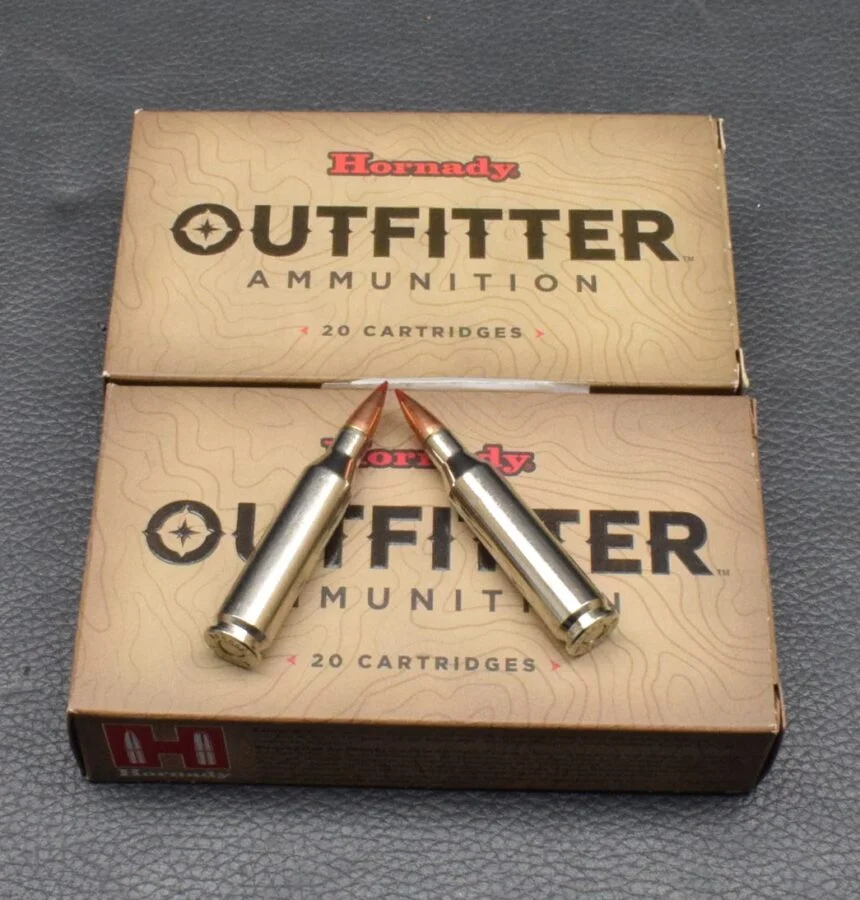 40 Patronen, Hornady Outfitter, Kal.243Win, CX,5,2g/80gr.