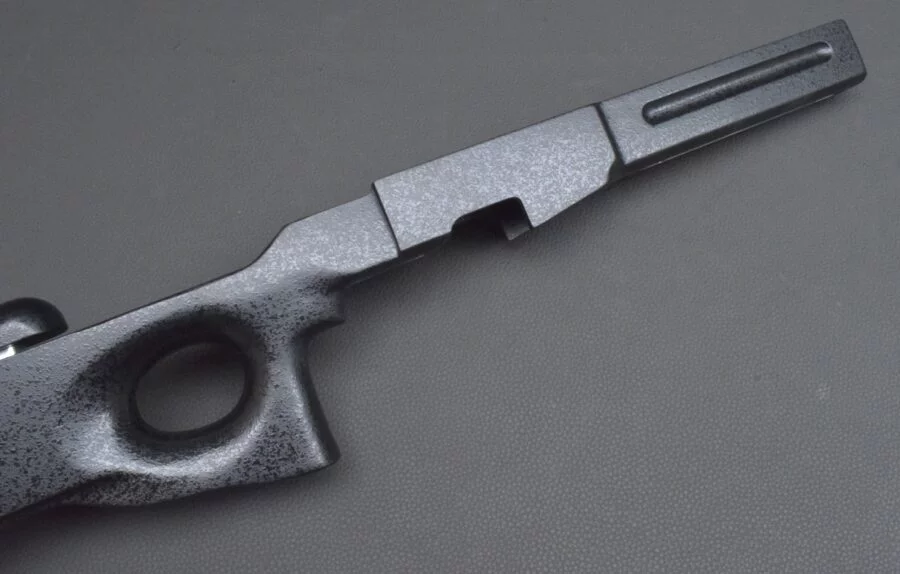 Steyr SSG 69, Target-Lochschaft, Holz, schwarz, verstellbarer Schaft – Bild 4