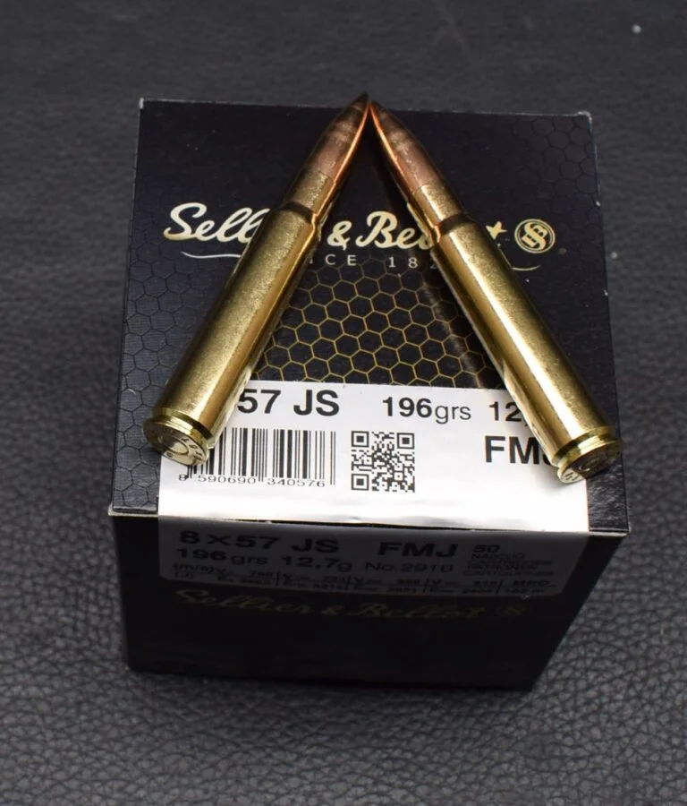 50 Patronen Sellier&Bellot, Kal. 8x57JS, FMJ, 12,7g/196gr, zum Sonderpreis!