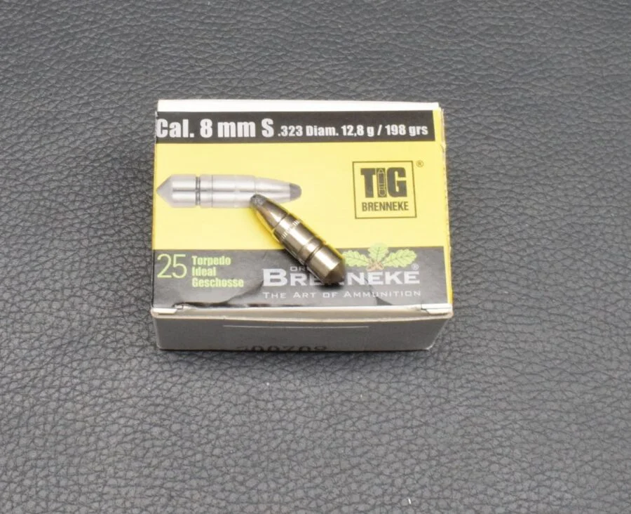 25 Brenneke Geschosse, Kaliber .8mmS, 12,8g/198gr, 323Diam, TIG, 560233, zum Sonderpreis!