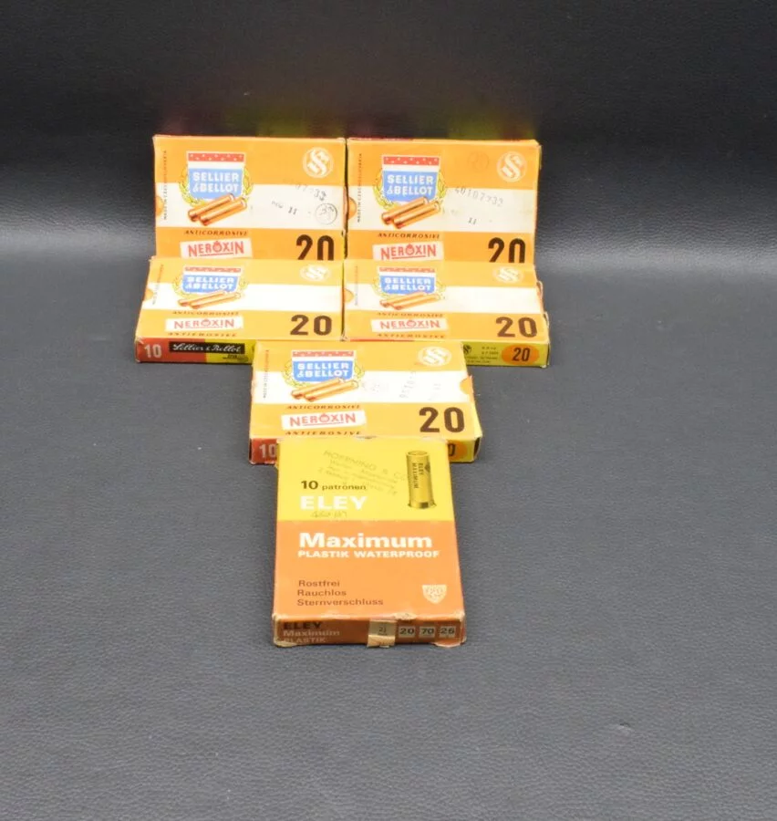 60 Schrotpatronen, Konvolut, Sellier&Bellot, 20/65/70, 2,5mm, zum Sonderpreis!