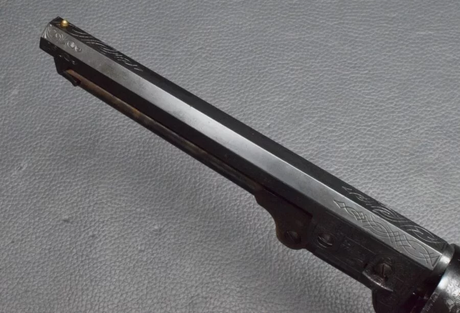 Colt Navy 1851, Kaliber 44, graviert, Hersteller FAP – Bild 5