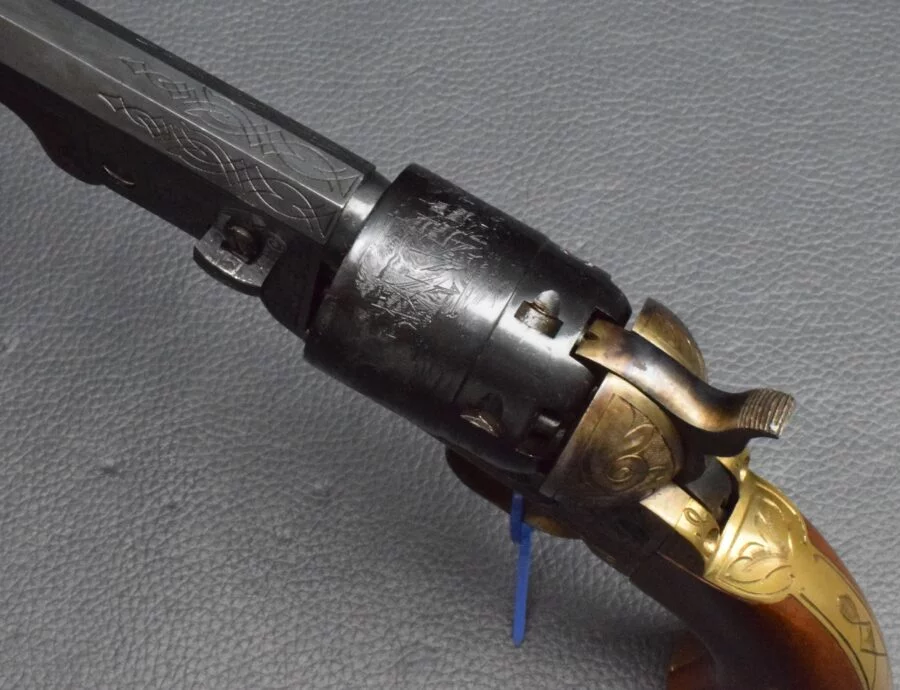 Colt Navy 1851, Kaliber 44, graviert, Hersteller FAP – Bild 6