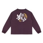 JENEST – Longsleeve, BOB, plum, Biobaumwolle