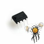 2 Stk. pcs. LD7575 PWM Controller mit High-Voltage 500V Start-Up Schaltung OVP OLP DIP-8 IC