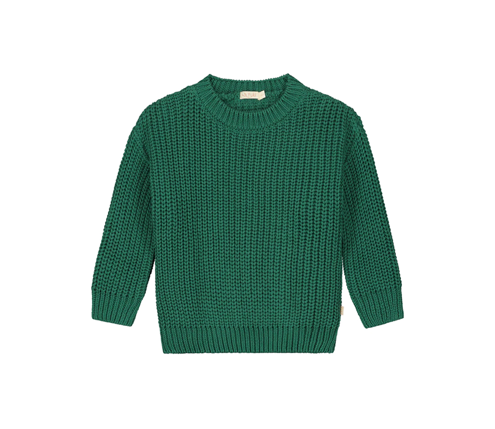 YUKI – Chunky Knit, Leaf, Bio Baumwolle
