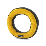 Redoggo, gelb/schwarz Donut aus upcycling Auto-Airbag-Material, Füllung aus ehemaligen Sitzgurten, OEKO-TEX® zertifiziert, 20cm