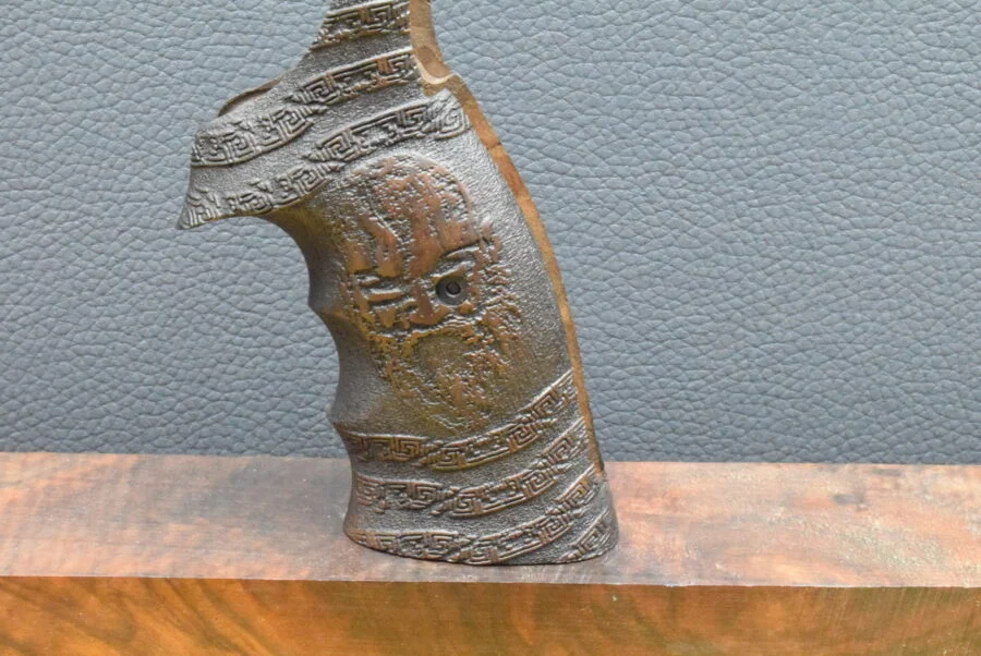 Smith &Wesson K-L Frame, Ausführung 26,Wikinger, squarebutt, Nußbaum – Bild 5