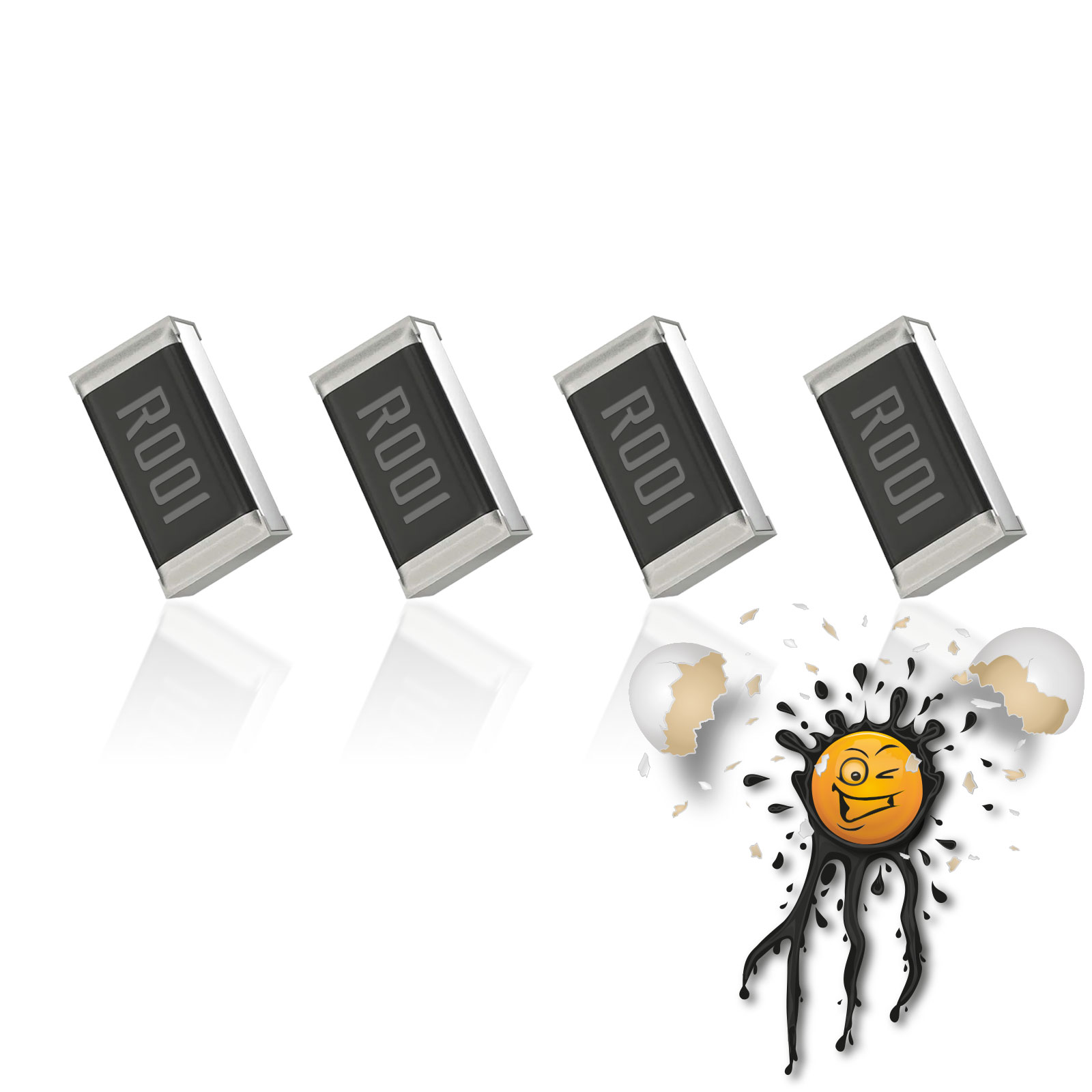 4 x R001 Shunt Mess Widerstand Resistor