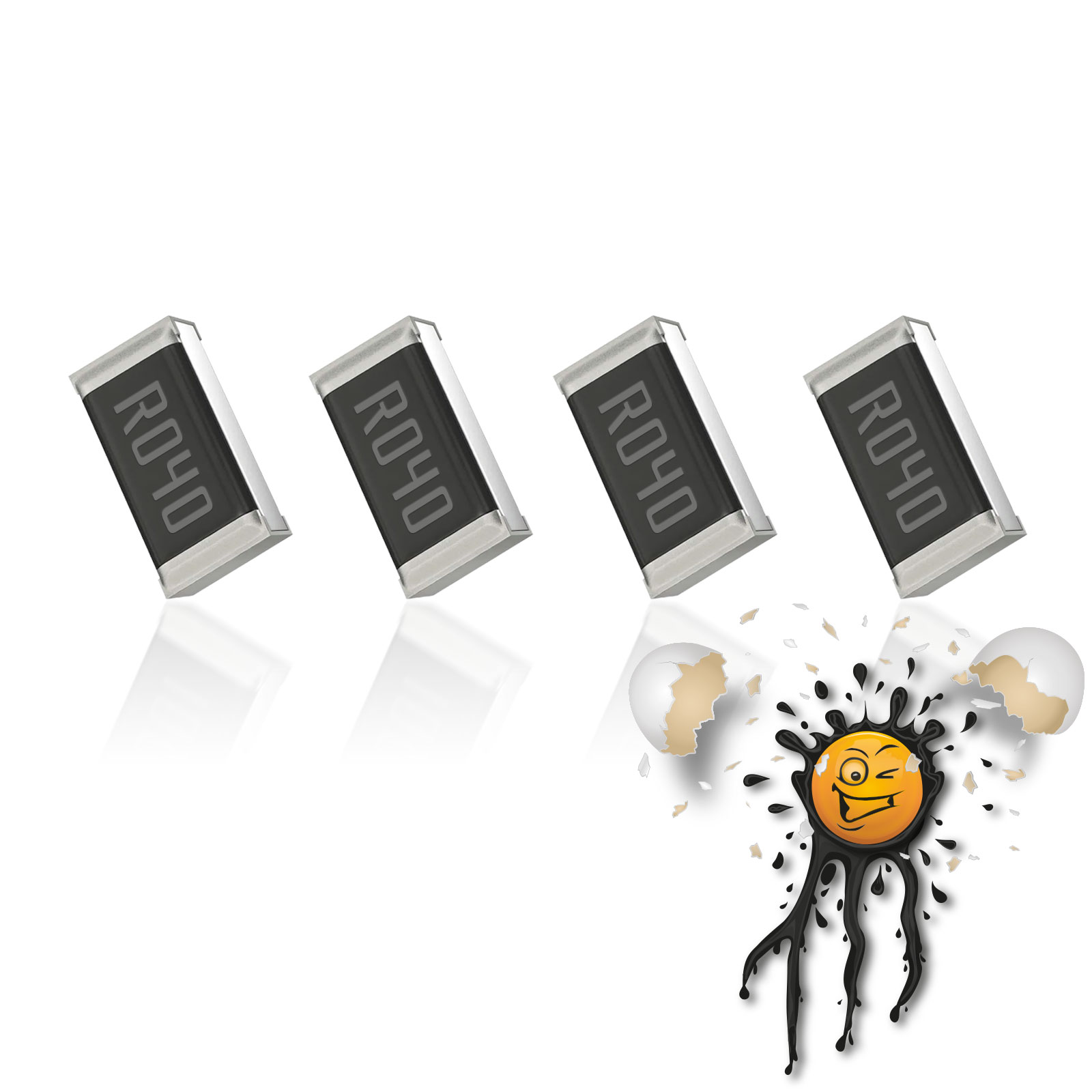 4 x R040 Shunt Mess Widerstand Resistor