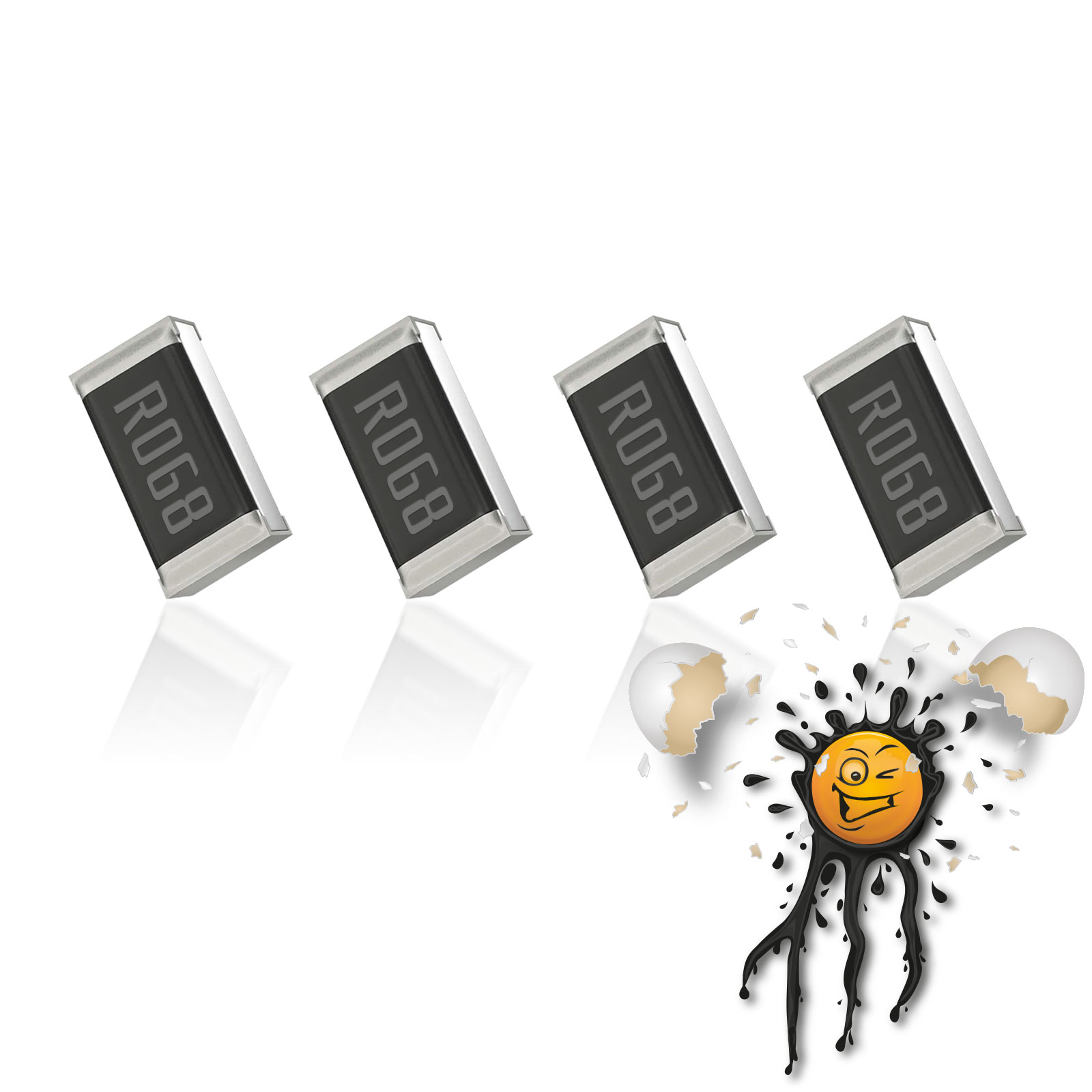 4 x R068 Shunt Mess Widerstand Resistor