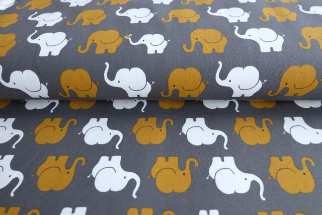 Jersey, Elefantenparade in Senf / Grau