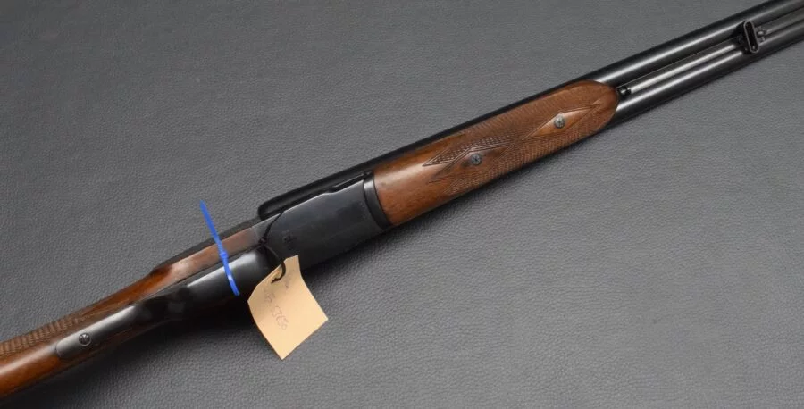 Brünner Seitenschloß-Doppelflinte, Kaliber 16/70, Laufläne 70cm, DA, gut – Bild 7