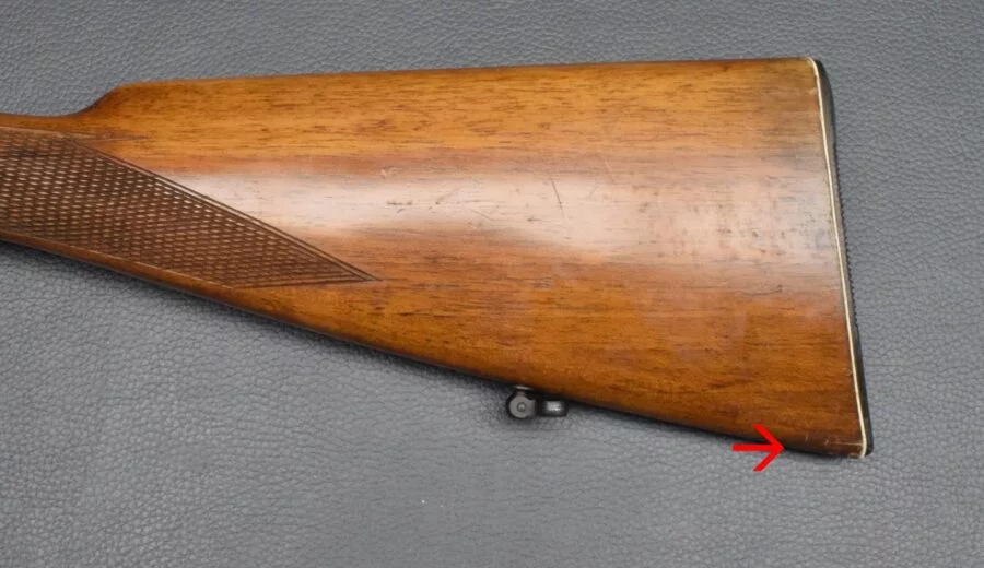 Brünner Seitenschloß-Doppelflinte, Kaliber 16/70, Laufläne 70cm, DA, gut – Bild 8