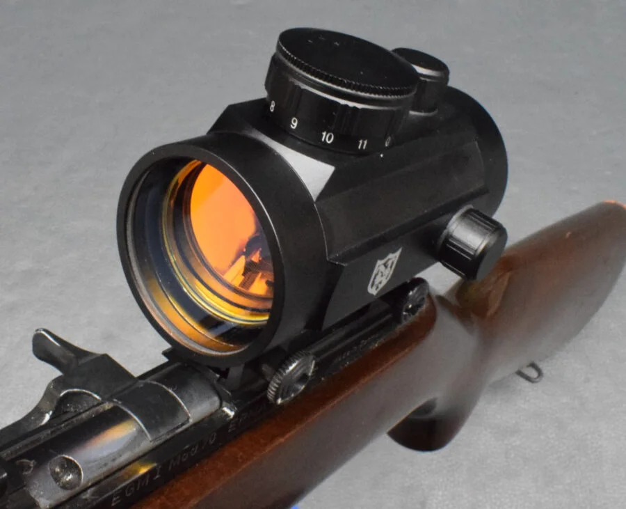 Erma EGM1 Modell 70, SL-Büchse, Kaliber 22lfB, 10er Magazin, mit N&S Red Dot, gut – Bild 4