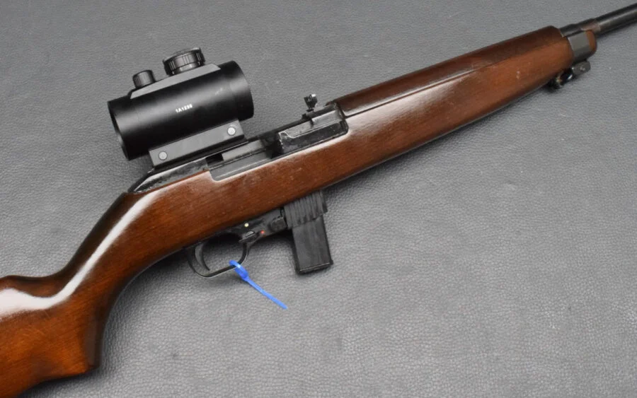 Erma EGM1 Modell 70, SL-Büchse, Kaliber 22lfB, 10er Magazin, mit N&S Red Dot, gut – Bild 7