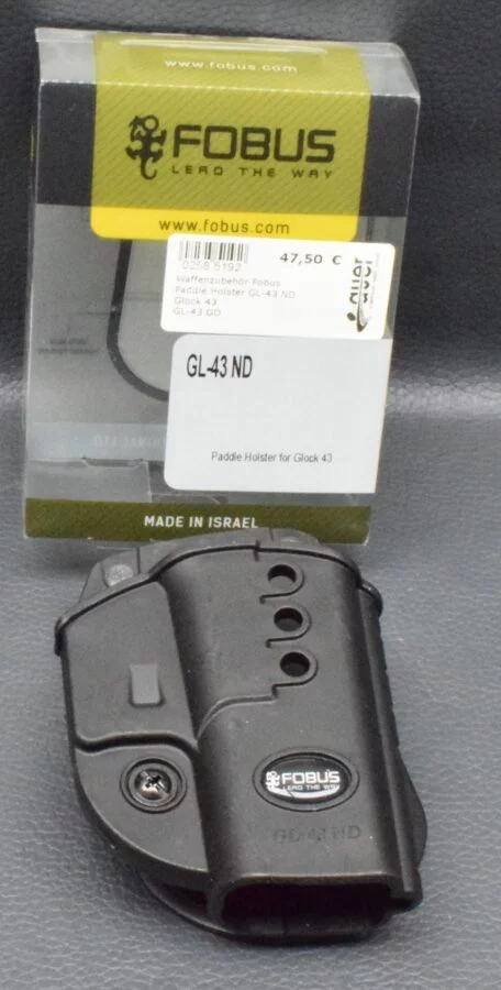Fobus GL-43 ND Hartschalenholster für Glock 43, Neuware zum Sonderpreis