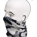 iQ UV 50+ Mund Nase Maske grey Camouflage Alltagsmaske Tube Tuch grau Tarn Multi