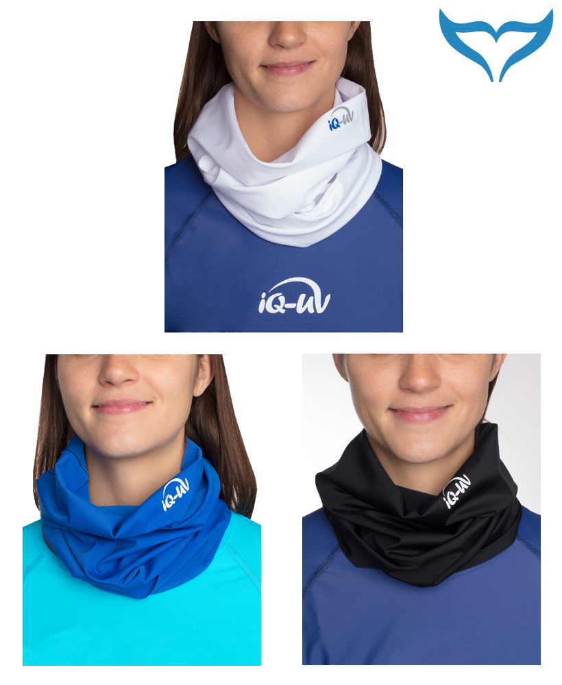 iQ UV 300 Multifunktionstuch weiß blau schwarz Tube white dark-blue black Tuch N