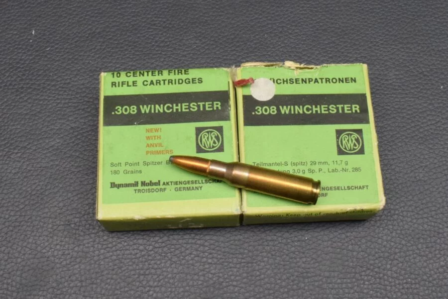 .308 Win., von RWS, Teilmantel-S, 11,7g/180gr, 20 Patronen, zum Sonderpreis!