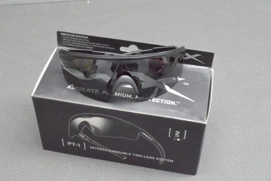 Wiley X Schutz-Sicherheitsbrille, PT-1SC mit Wechselglas Klar, Neuware zum Sonderpreis!